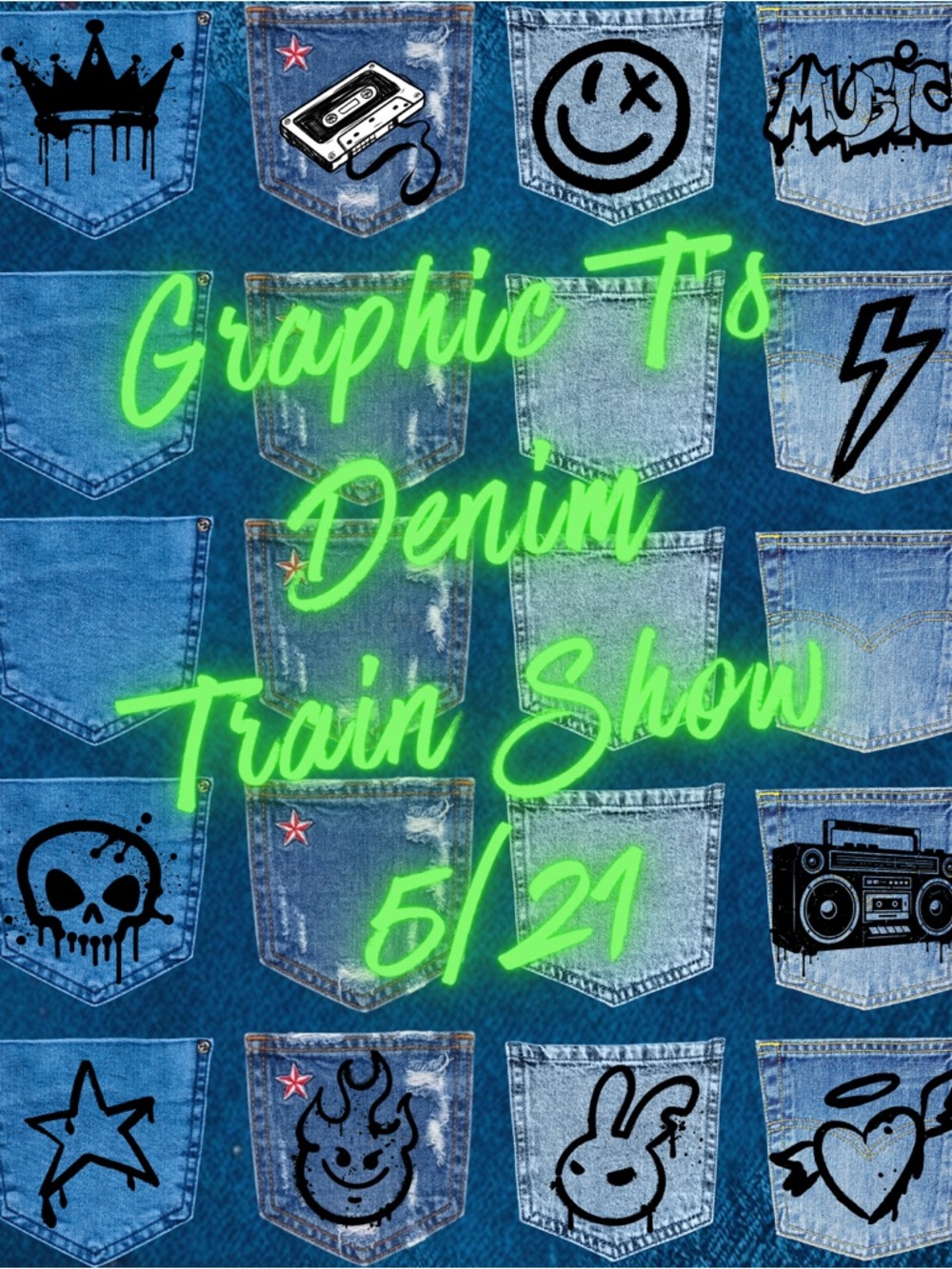 👚Graphic Tee & 👖Denim Train 🚂 Show Thursday, May 21st Live Notification🚨